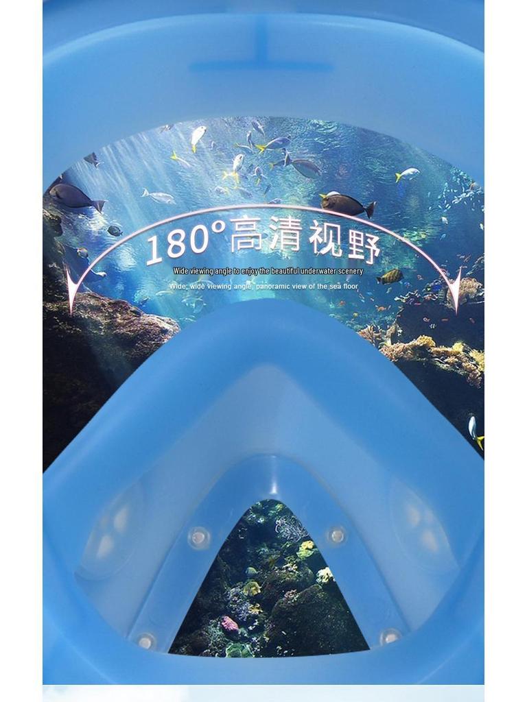 Silicone Diving and Snorkeling Set with GoPro-Compatible Swim Goggles