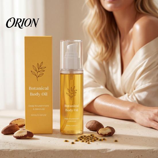Hydrating Body Oil 100ML Botanical for Women Men, Moisturizing Crepey Skin Care Daily Maintenance Oil, Anti Aging Treatment All Types Deep