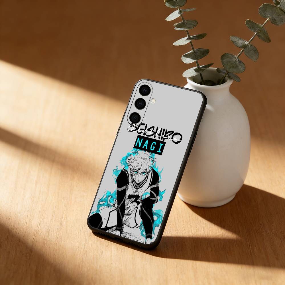Anime B-Blue Lock Phone Case For Samsung Galaxy A91,80,73,72 ,71,53,52,32 ,31,22,21s,20,Soft Black Case