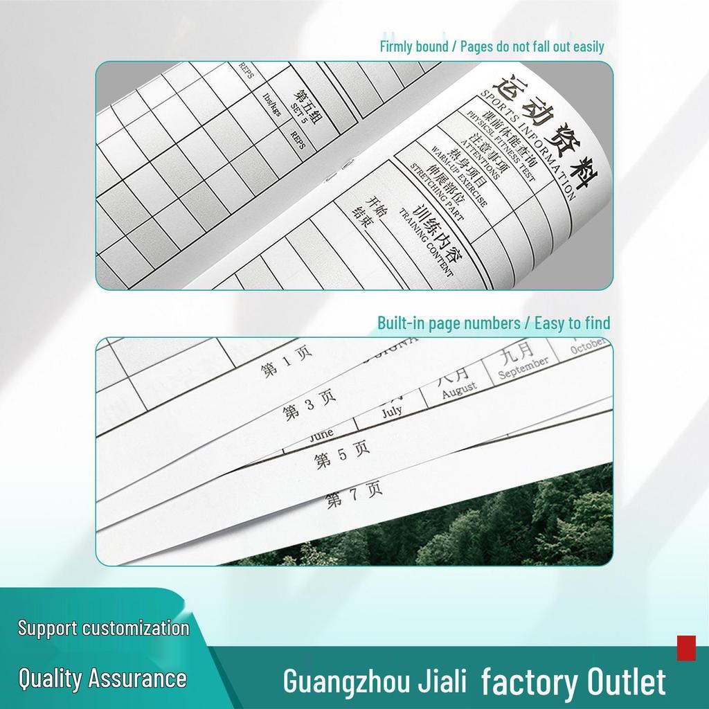 Fitness Training Logbook: Personal Trainer, Sports Data, Yoga & Gym Registration