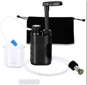 Outdoor Water Filter Survival Portable Water Filter for Drinking Water Emergency Package for Camping Hiking Survival Accessories