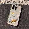 Cute Cartoon Kitten Phone Case for IPhone 16 15 14 17 Pro 13 12 11 Max 15 14 16 Plus Shockproof Transparent Soft Silicone Cover