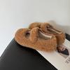 Pantofi de Bumbac cu Imprimeu Leopard Vintage Femei 2026 Noi de Iarnă Confortabili cu Blană Pantofi Plati Calzi Talpă Moale Antiderapantă Pantofi Casual Ușori