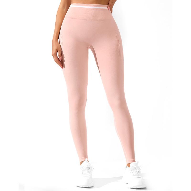 

Новые бесшовные персиковые леггинсы для йоги, спортивные тайтсы с эффектом лифтинга голых ног, штаны для фитнеса и йоги для женщин S