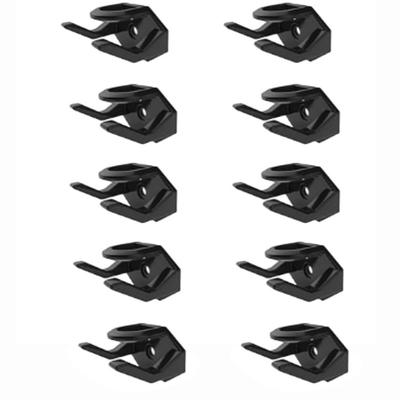 10Pcs Plastic Hat Display Hooks Wall Mounted Self Adhesive Baseball Cap Storage Rack Space Saving Baseball Caps Hangers Door