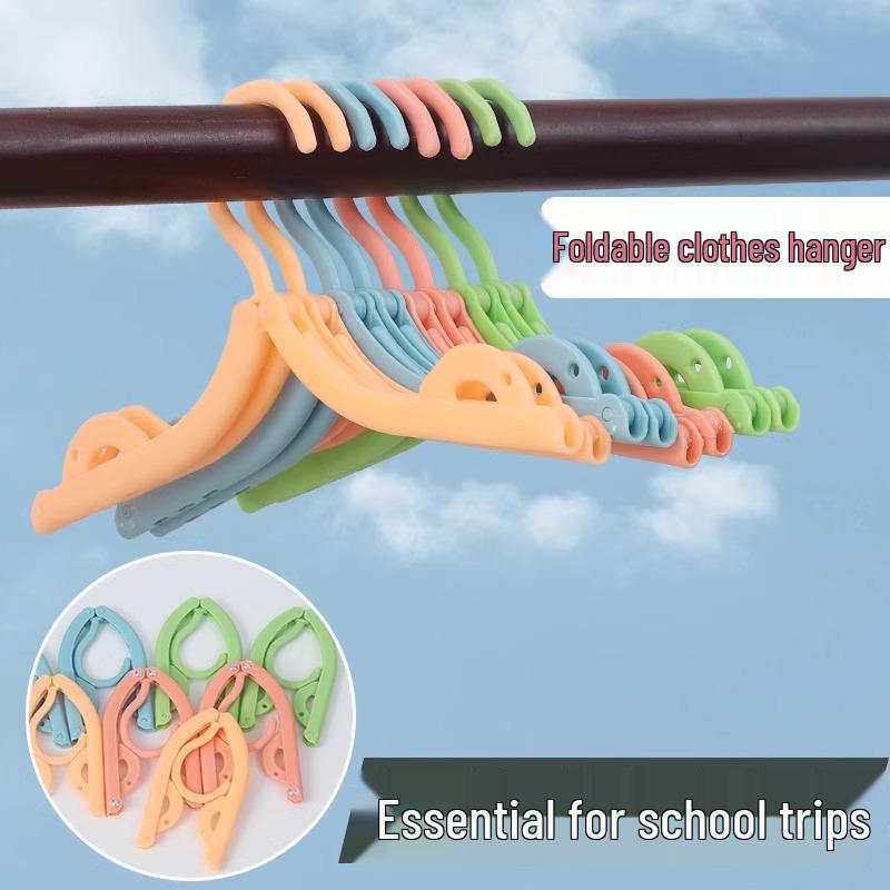 Portable Multifunctional Folding Clothes Hanger for Travel, Dorm, & Home – No Trace Drying Solution