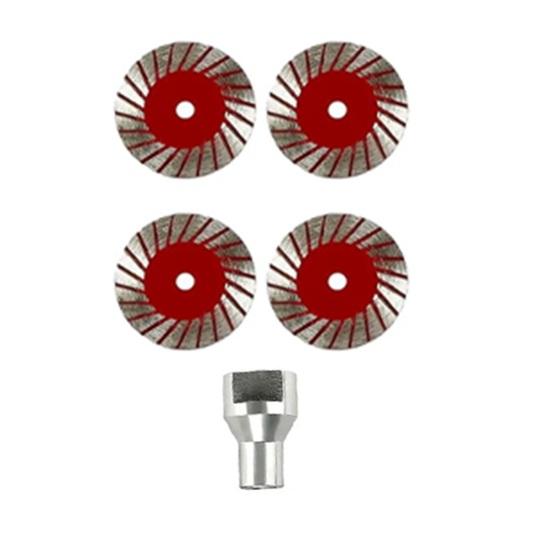 1/2/3/4/10Pcs Saw Blades Set with Shaft Screw 40mm Multi-Functional Professional Precision Granite Marble Stone Cutting Grinder Blade Replacement