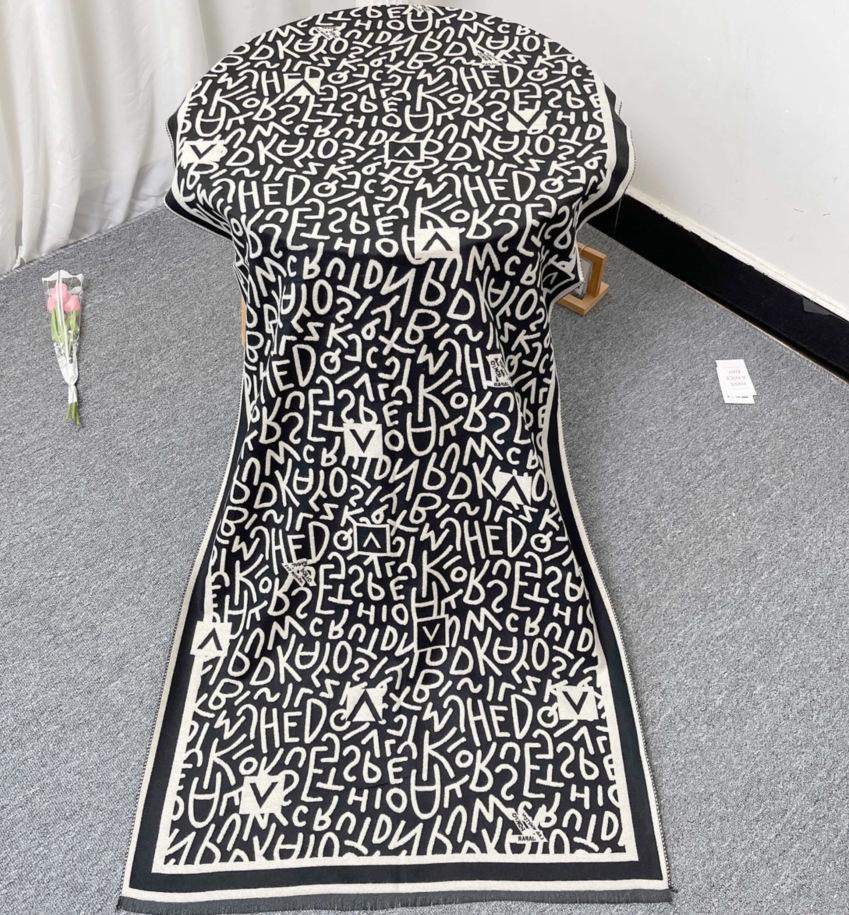 Autumn and Winter Imitation Cashmere Scarf, Women's Air-conditioned Room Long Outer Shawl, Double-sided Warm Scarf