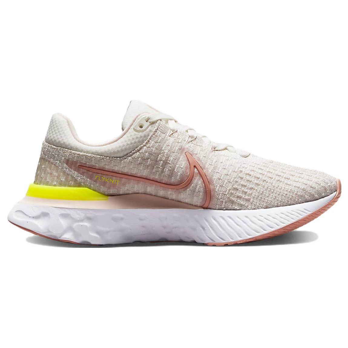 Женские кроссовки Nike React Infinity Run Flyknit 3 Sail Light Madder Root Розовый — фото 2