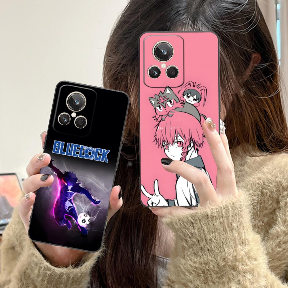 Blue Lock Ranze Kurona Matte TPU Mobile Phone Case for Realme GT 8 Neo Pro C75 73 71 C67 65 C55 53 C35 31 C20 15 Colorful Cover