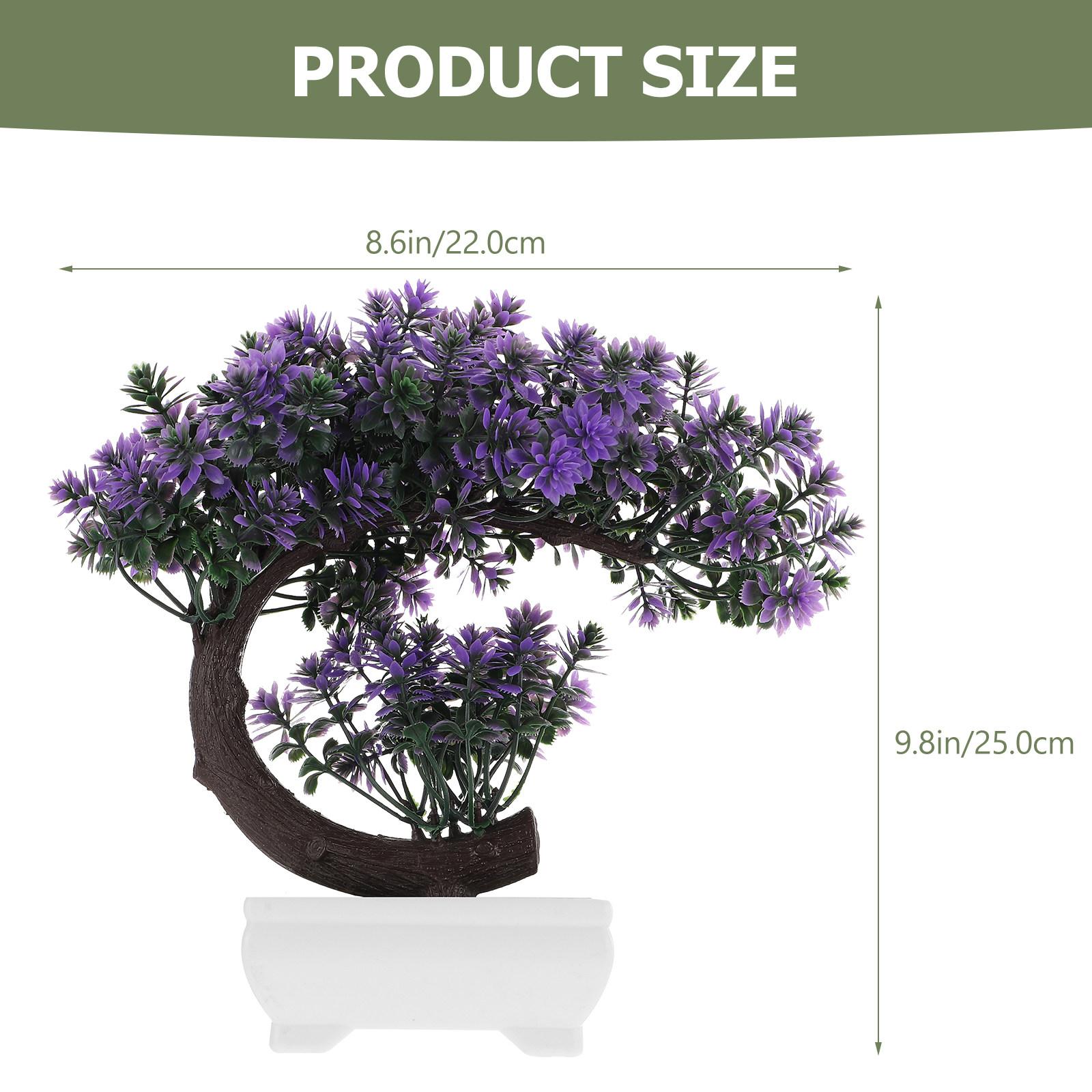 

High Quality Artificial Plant Decor Faux Bonsai Potted Greenery for Living Room Bedroom Desk Shelf Balcony Natural Style Home