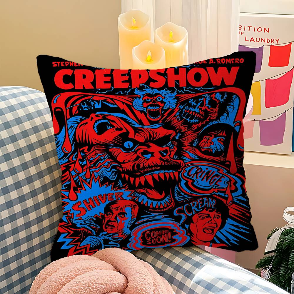 Creepshow Cushion Cover Inches Farmhouse Decor Home Throw Pillow Covers for Couch Decorations