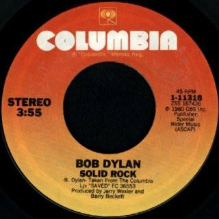 

7-дюймовая пластинка БОБ ДИЛАН - Solid Rock 111318 Columbia 1980 США Фолк Б/У
