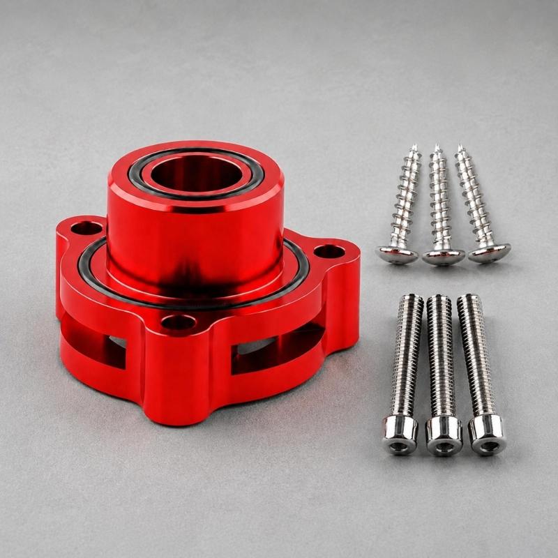 Metal Exhaust Blow Off Valves Adapter Kit with Round Bolt-On Flange, Built-In Sealing Gaskets and 6 Mounting Screws for 1.5L 1.6L 2.0L 2.7L Engine