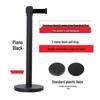 Retractable Queue Barrier Post