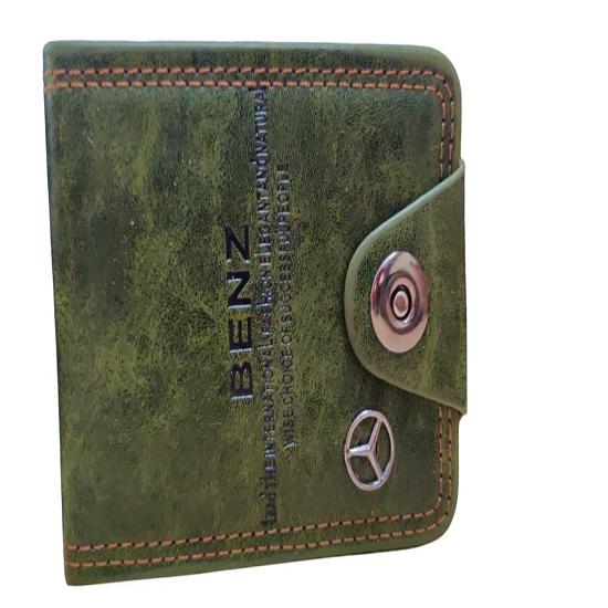 

@ Fancy Leather Wallet Pocket Card Holder Green Color For Men 94Gm Zr-7007-60%Off