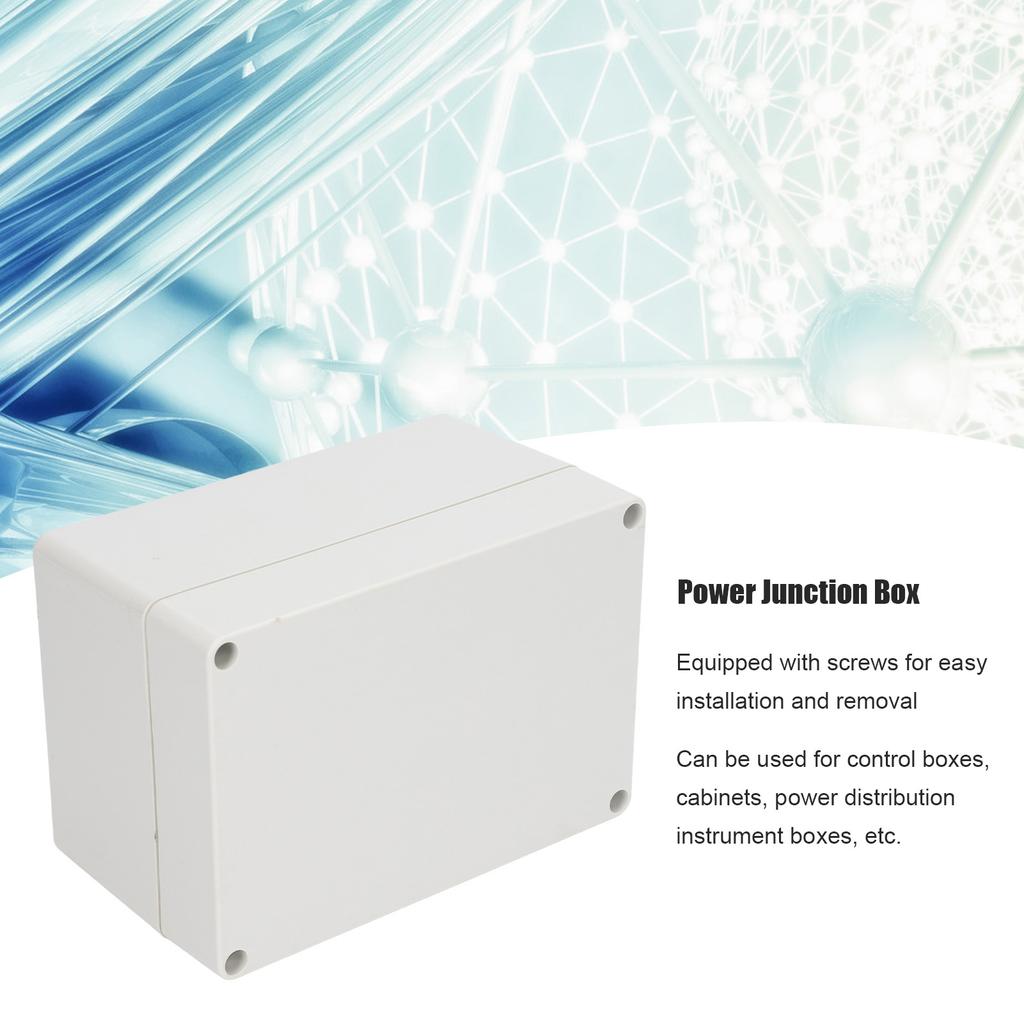 Power Junction Box ABS Plastic Electrical Project Case for Outdoor Wiring 160x110x90mm IP65