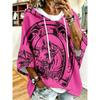 Women's mid-sleeve casual hoodie