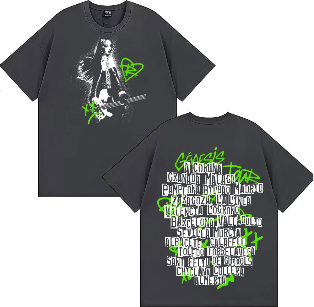 2025 Summer Singer Ruslana Album Flat Tshirt Mens Fashion Pure Cotton Aesthetic Tshirt Hiphop Pop Music Casual Tshirt