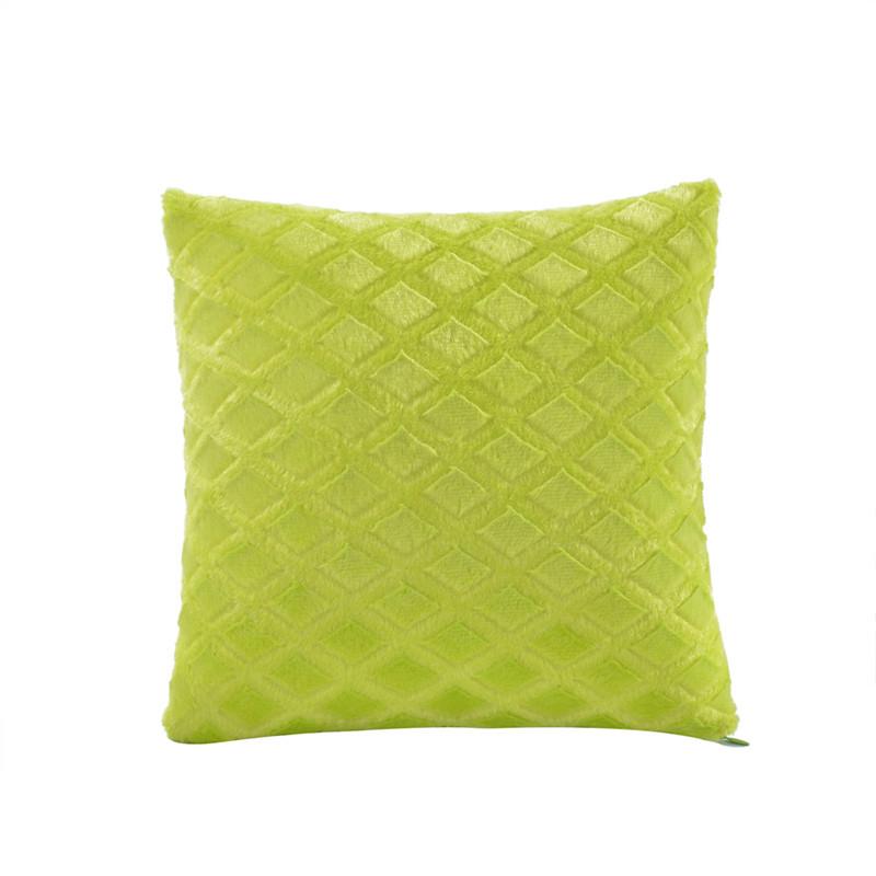 43x43cm Weiche Plüsch Quadratische Kissenhülle Uni Farbe Dekoration für Zuhause Wohnzimmer Sofa Stuhl Sitz