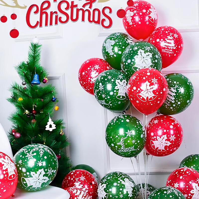 100 Stück/Set Atmosphäre Requisite DIY Weihnachtsballons Ladendekoration Feiertagsdekorationen Große Mengen Weihnachten