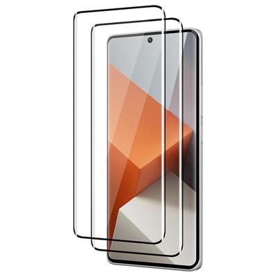 Schutzfolie für Redmi Note 13 Pro+ 14 Pro+ Plus 5G Gehärtetes Glas Gebogene Oberfläche Randkleber Bildschirmschutz