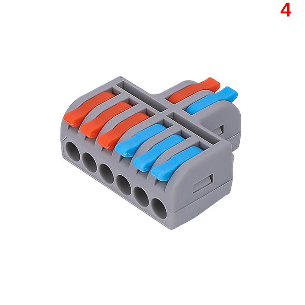 

Splitter Line Reusable Terminal Cable Electrical Connectors Terminal Block Quick Wire Connector 4