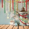 1.5M Christmas Ribbon Decoration Wreath Colorful Strip Christmas Tree Decor Props Wreath Ribbon DIY Crafts for Home Party Decor