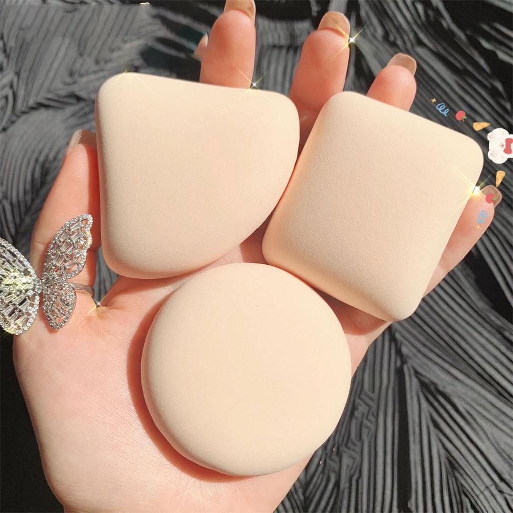 Powder Puff Wet And Dry Cotton Candy Air Cushion Puff Makeup Sponge Leather Triangle Puff