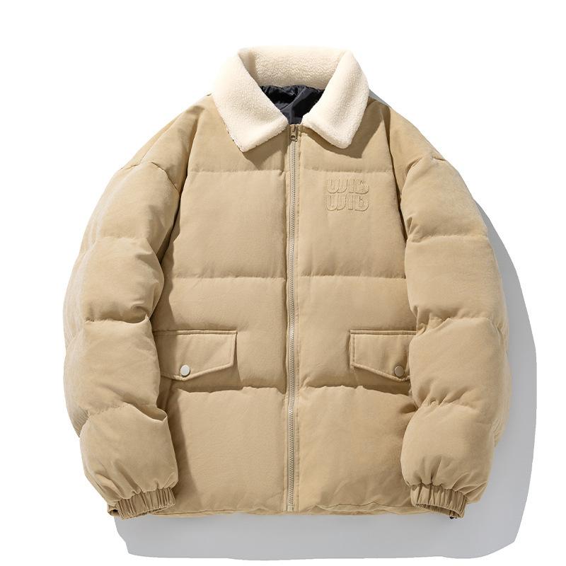 

Мужская повседневная хлопковая куртка в минималистичном стиле, однотонная, приталенного кроя, зимняя, для ежедневной носки, теплая XXL хаки