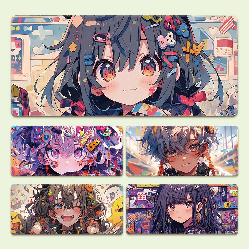 Extra Large Non-Slip Anime Girl Mouse Pad for Gaming and Esports
