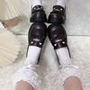 Small Single Shoes Muffin Cat Fungus Edge Round Head JK Uniform Super Soft Comfortable Student Lolita Small Leather Shoes