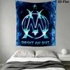 Olympique De Marseille Wall Tapestry Aesthetic Wall Hanging Printed Fabric Blanket Decorative Tapestries for Bedroom Living Room Home Decor