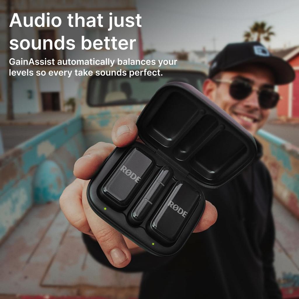 RODE Microphones Wireless Micro USB-C Black Ultra-Compact Microphone for Smartphones (USB-C Connection) WIMICROC