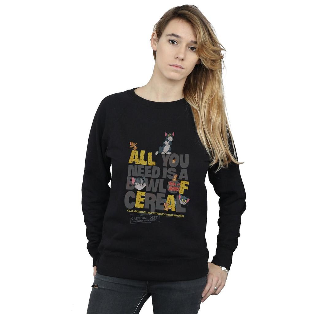 Tom And Jerry Womens/Ladies All You Need Is Sweatshirt