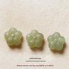Qinghai Hetian Jade Cloud Flower Beaded Bracelet