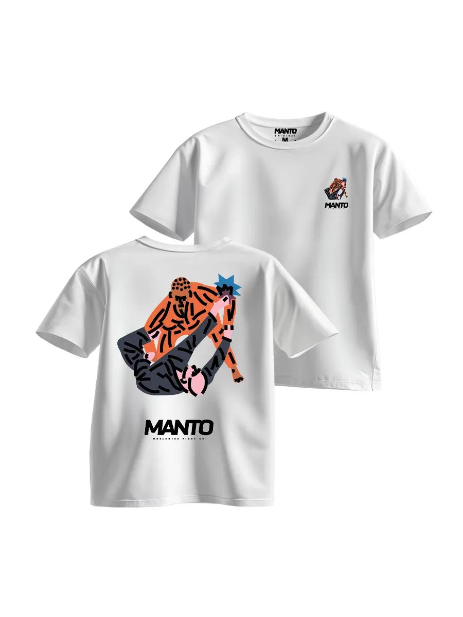 Oversized Y2K moon parameters print T-shirt XL