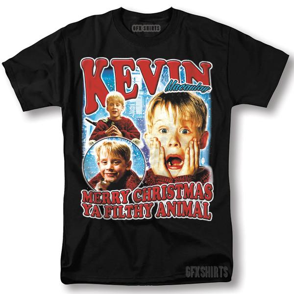 Kevin McCallister Home Alone Shirt 90s Classic Movie Graphic Design T-Shirt Unisex T-Shirt XXXXL