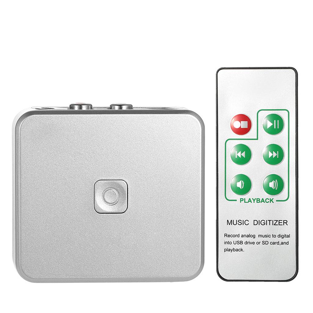     Recorder Music Digitizer with 3.5mm &  IN Ports Save into   Card USB Disk as MP3 File with Remote Controller EU Plug