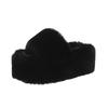 Women's Furry Slides Plush Slippers Fluffy Flip Flops Luxury Slip On Platform Home Fashion Designer Comfortable Indoor
