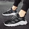 new breathable mesh surface student casual sports shoes men fly woven lightweight running shoes non-slip soft sole