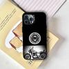 R-ROYALS E-ENFIELDs Logo Phone Case For iPhone 17,16,15,14,13,12,11 Plus,Pro Max,XS,Colored Silver Plated Inside Cover
