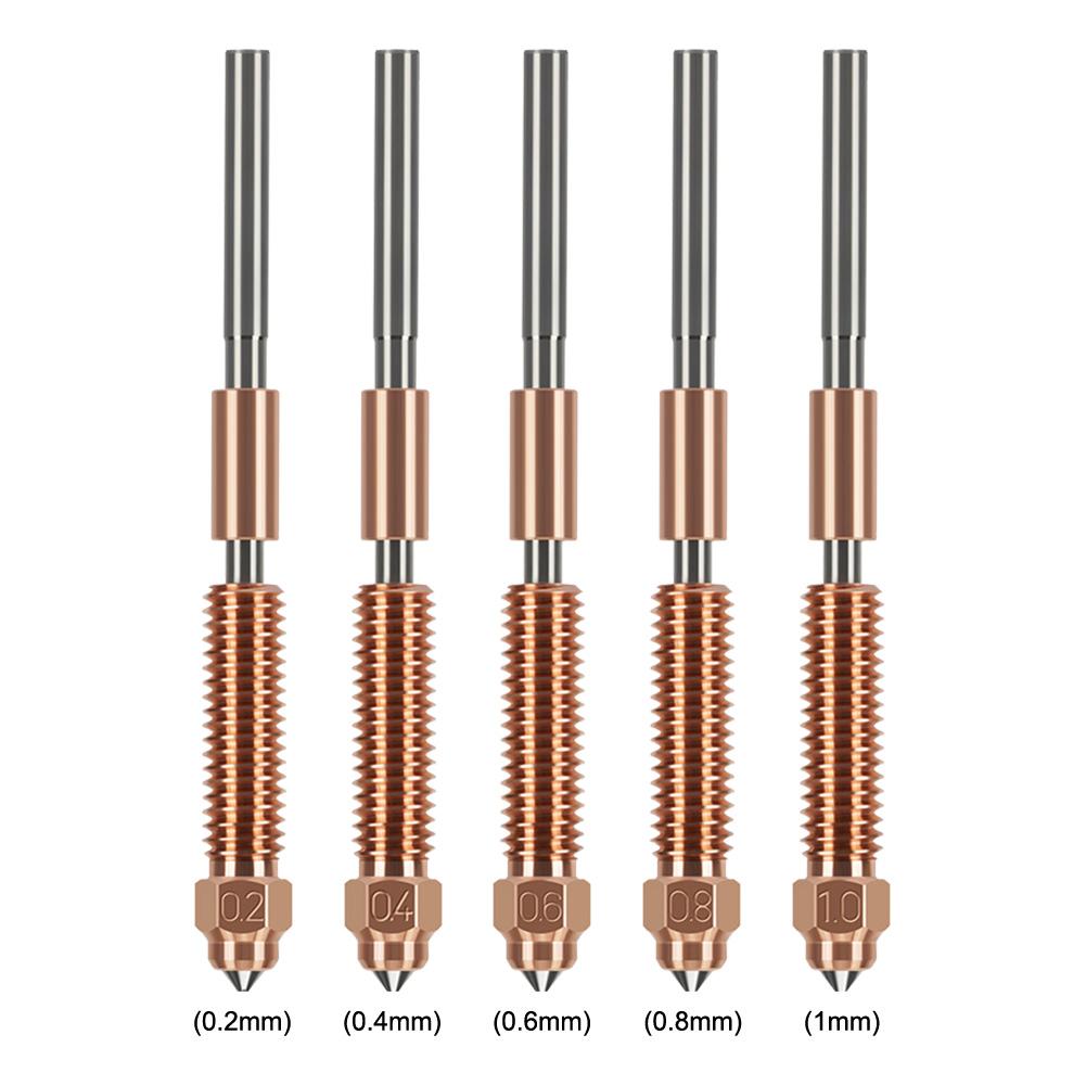 K1C Nozzle Unicorn Quick-Swap Ender 3 V3 Nozzle For Creality K1C/Ender 3 V3/Ender 3 V3 K1C K1 Max 3D Printer 0.2/0.4/0.6/0.8/1mm