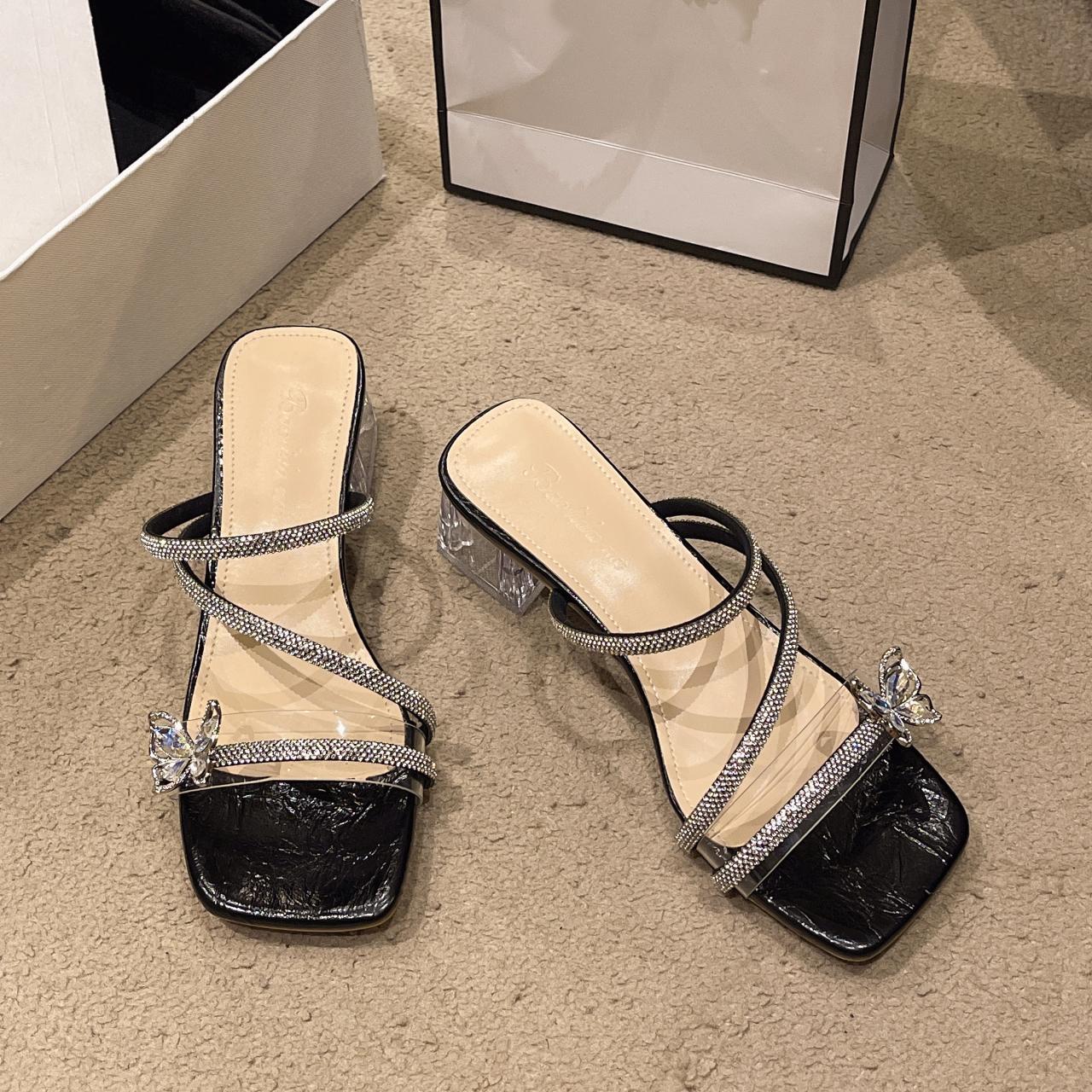 мода Новые летние сексуальные модные женские босоножки с открытым носком Water Diamond — фото 3