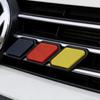 3D ABS Tri Color Decorative Sticker For Toyota Tundra Superb, Volkswagen Fiat Peugeot Grille Modification Accessories