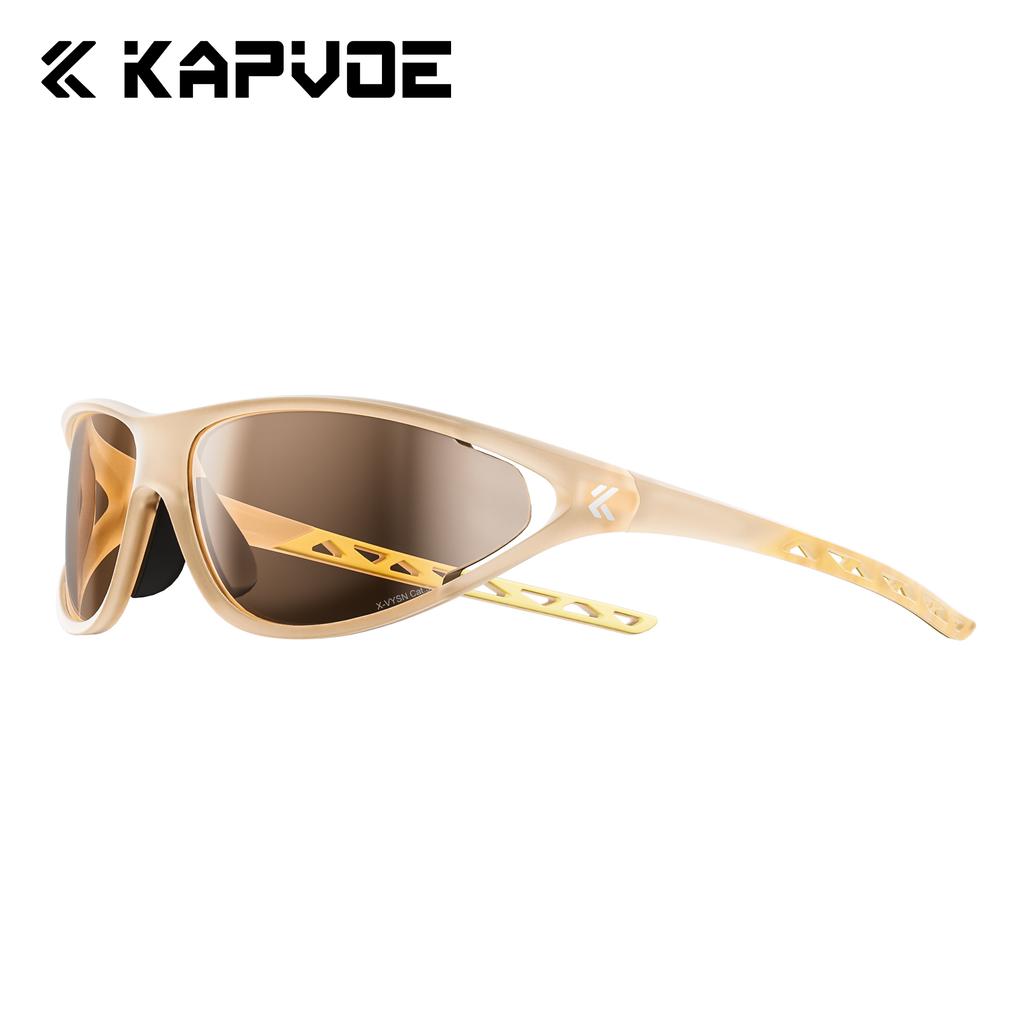 Kapvoe Hot Fashion Cycling Sunglasses Men Photochromic Glasses Mountain Running Hiking Eyewear Sports UV400 Climbing Goggles