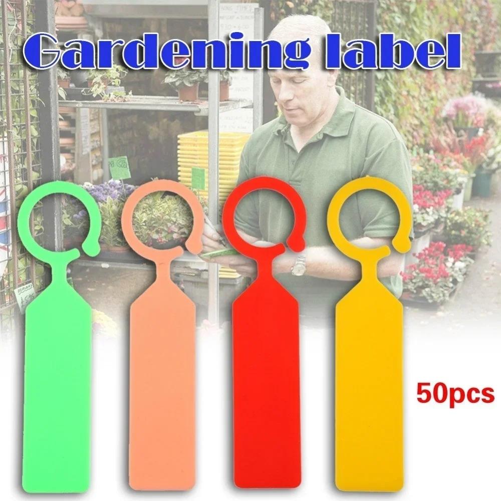 New 50pcs/set Plastic Labels Melon Fruit Tags Plants Sign Card Mark Labeling Tool 2025 Home Garden Tools Household Supplies
