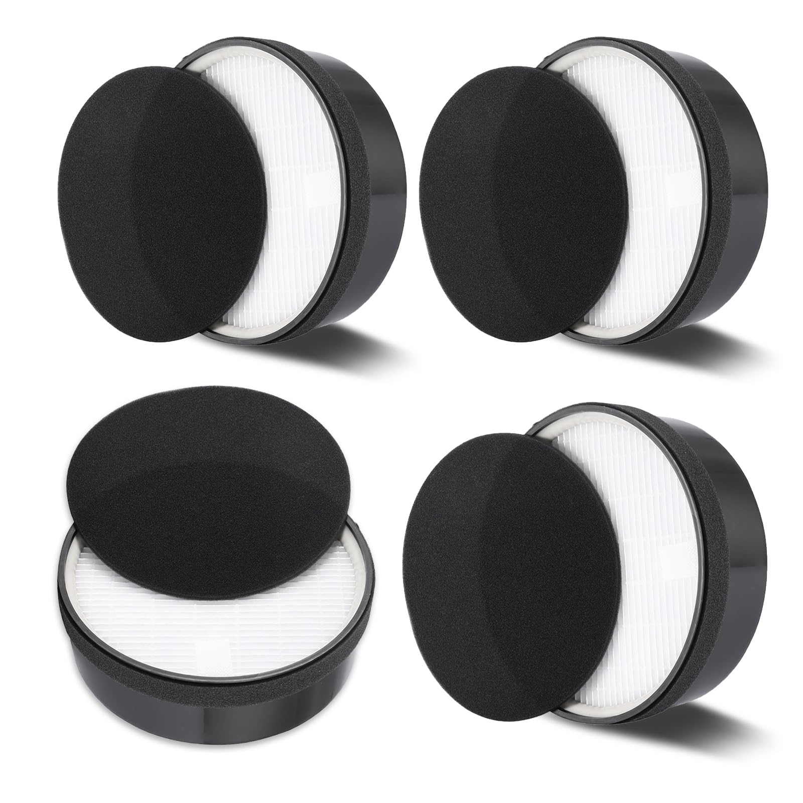 

Air Purifier Replacement Filter Dust Odor Enhanced Deodorization Air Purifier 4 Pieces J&Q LV-H132 LV-H132-RF Disinfection, Collection, Removal,