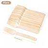 Disposable Wooden Spoon Fork Knife Cutlery Set Rustic Wedding Birthday Party Tableware Decoration Supplies Dessert Cake Scoop