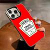 Tomato K-Ketchup Phone Case For IPhone 17 16 15 14 13 12 11 Plus Pro Max Multicolor Aurora Laser Shockproof Funda Cover